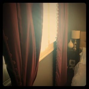 Urban outfitters maroon blackout curtains!